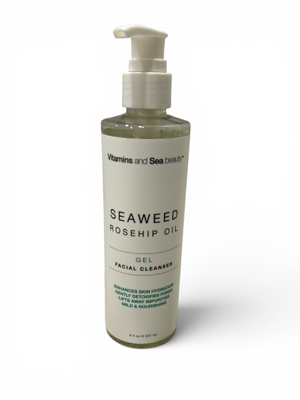 Vitamins and Sea Beauty Seaweed Rosehip Oil Gel Facial Cleanser - New